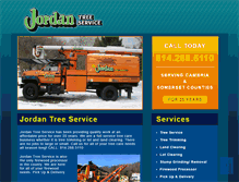 Tablet Screenshot of jordantreeservice.com